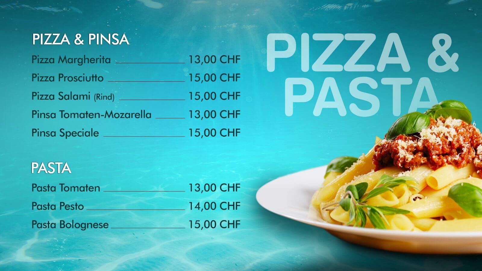 Bistro Pizza Pasta Fun World Schweiz