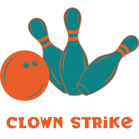 Clown Strike Logo Escape Room Fun World
